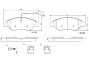 P23145N Sada brzdových destiček, kotoučová brzda PRIME LINE - Ceramic BREMBO