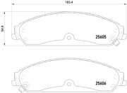 P 23 149 Sada brzdových destiček, kotoučová brzda PRIME LINE BREMBO