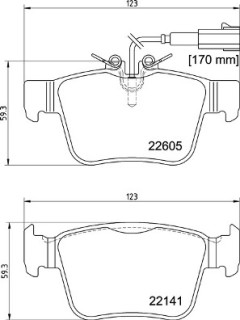 P 23 180 Sada brzdových destiček, kotoučová brzda PRIME LINE BREMBO