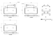 P23185N BREMBO sada brzdových platničiek kotúčovej brzdy P23185N BREMBO