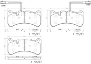 P23186N Sada brzdových destiček, kotoučová brzda BREMBO NAO LINE BREMBO