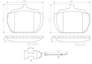 P24004N Sada brzdových destiček, kotoučová brzda PRIME LINE - Ceramic BREMBO