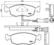 P 24 007 Sada brzdových destiček, kotoučová brzda PRIME LINE BREMBO