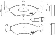 P 24 012 Sada brzdových destiček, kotoučová brzda PRIME LINE BREMBO