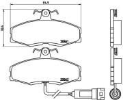 P 24 014 Sada brzdových destiček, kotoučová brzda PRIME LINE BREMBO