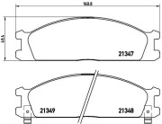 P 24 026 Sada brzdových destiček, kotoučová brzda PRIME LINE BREMBO