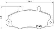 P 24 032 Sada brzdových destiček, kotoučová brzda PRIME LINE BREMBO