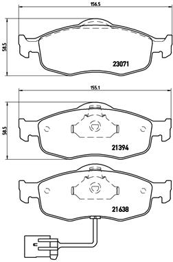 P 24 034 Sada brzdových destiček, kotoučová brzda PRIME LINE BREMBO