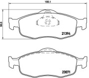 P 24 037 Sada brzdových destiček, kotoučová brzda PRIME LINE BREMBO