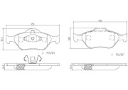 P24055N Sada brzdových destiček, kotoučová brzda PRIME LINE - Ceramic BREMBO