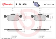 P 24 056 Brzdové destičky PRIME LINE BREMBO