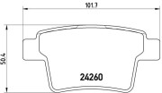 P 24 063 Sada brzdových destiček, kotoučová brzda PRIME LINE BREMBO