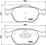 P 24 071 Sada brzdových destiček, kotoučová brzda PRIME LINE BREMBO