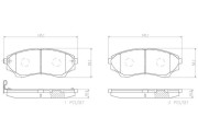 P24086N Sada brzdových destiček, kotoučová brzda PRIME LINE - Ceramic BREMBO