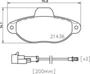 P 24 147 Sada brzdových destiček, kotoučová brzda PRIME LINE BREMBO