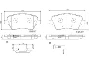 P24151N Sada brzdových destiček, kotoučová brzda PRIME LINE - Ceramic BREMBO