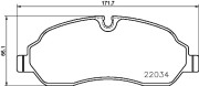 P 24 171 Sada brzdových destiček, kotoučová brzda PRIME LINE BREMBO