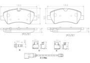 P24187N Sada brzdových destiček, kotoučová brzda PRIME LINE - Ceramic BREMBO