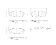 P24225N BREMBO sada brzdových platničiek kotúčovej brzdy P24225N BREMBO