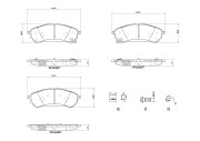 P 24 235 Sada brzdových destiček, kotoučová brzda PRIME LINE BREMBO