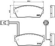 P 28 009 Sada brzdových destiček, kotoučová brzda PRIME LINE BREMBO