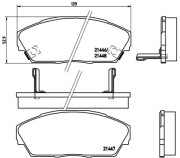 P 28 013 Sada brzdových destiček, kotoučová brzda PRIME LINE BREMBO