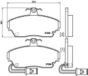 P 28 014 Sada brzdových destiček, kotoučová brzda PRIME LINE BREMBO