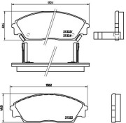 P 28 016 Sada brzdových destiček, kotoučová brzda PRIME LINE BREMBO