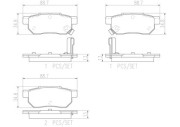 P28017N Sada brzdových destiček, kotoučová brzda PRIME LINE - Ceramic BREMBO