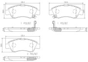 P28024N Sada brzdových destiček, kotoučová brzda PRIME LINE - Ceramic BREMBO