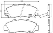 P 28 026 Sada brzdových destiček, kotoučová brzda PRIME LINE BREMBO