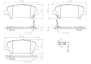 P28037N Sada brzdových destiček, kotoučová brzda PRIME LINE - Ceramic BREMBO