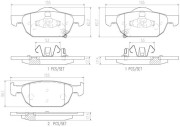 P28044N Sada brzdových destiček, kotoučová brzda PRIME LINE - Ceramic BREMBO