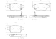 P28067N Sada brzdových destiček, kotoučová brzda BREMBO NAO LINE BREMBO