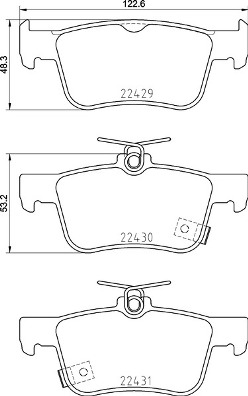 P 28 089 Sada brzdových destiček, kotoučová brzda PRIME LINE BREMBO