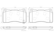 P28106N Sada brzdových destiček, kotoučová brzda PRIME LINE - Ceramic BREMBO