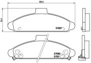 P 30 004 Sada brzdových destiček, kotoučová brzda PRIME LINE BREMBO