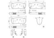 P30008N Sada brzdových destiček, kotoučová brzda PRIME LINE - Ceramic BREMBO