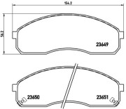 P 30 012 Sada brzdových destiček, kotoučová brzda PRIME LINE BREMBO