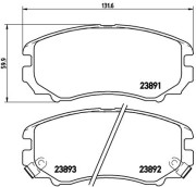 P 30 018 Sada brzdových destiček, kotoučová brzda PRIME LINE BREMBO