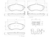 P30020N Sada brzdových destiček, kotoučová brzda PRIME LINE - Ceramic BREMBO