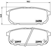 P 30 023 Sada brzdových destiček, kotoučová brzda PRIME LINE BREMBO