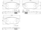 P30026N Sada brzdových destiček, kotoučová brzda PRIME LINE - Ceramic BREMBO