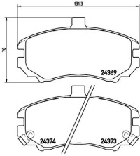 P30029N Sada brzdových destiček, kotoučová brzda PRIME LINE - Ceramic BREMBO