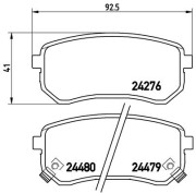 P 30 033 Sada brzdových destiček, kotoučová brzda PRIME LINE BREMBO