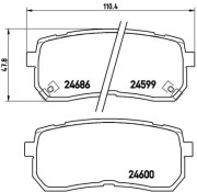 P 30 035 Sada brzdových destiček, kotoučová brzda PRIME LINE BREMBO