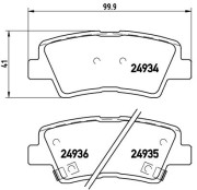 P 30 047 Sada brzdových destiček, kotoučová brzda PRIME LINE BREMBO