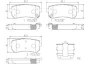 P30051N Sada brzdových destiček, kotoučová brzda PRIME LINE - Ceramic BREMBO