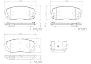 P30056N Sada brzdových destiček, kotoučová brzda PRIME LINE - Ceramic BREMBO