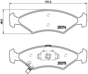 P 30 062 Sada brzdových destiček, kotoučová brzda PRIME LINE BREMBO